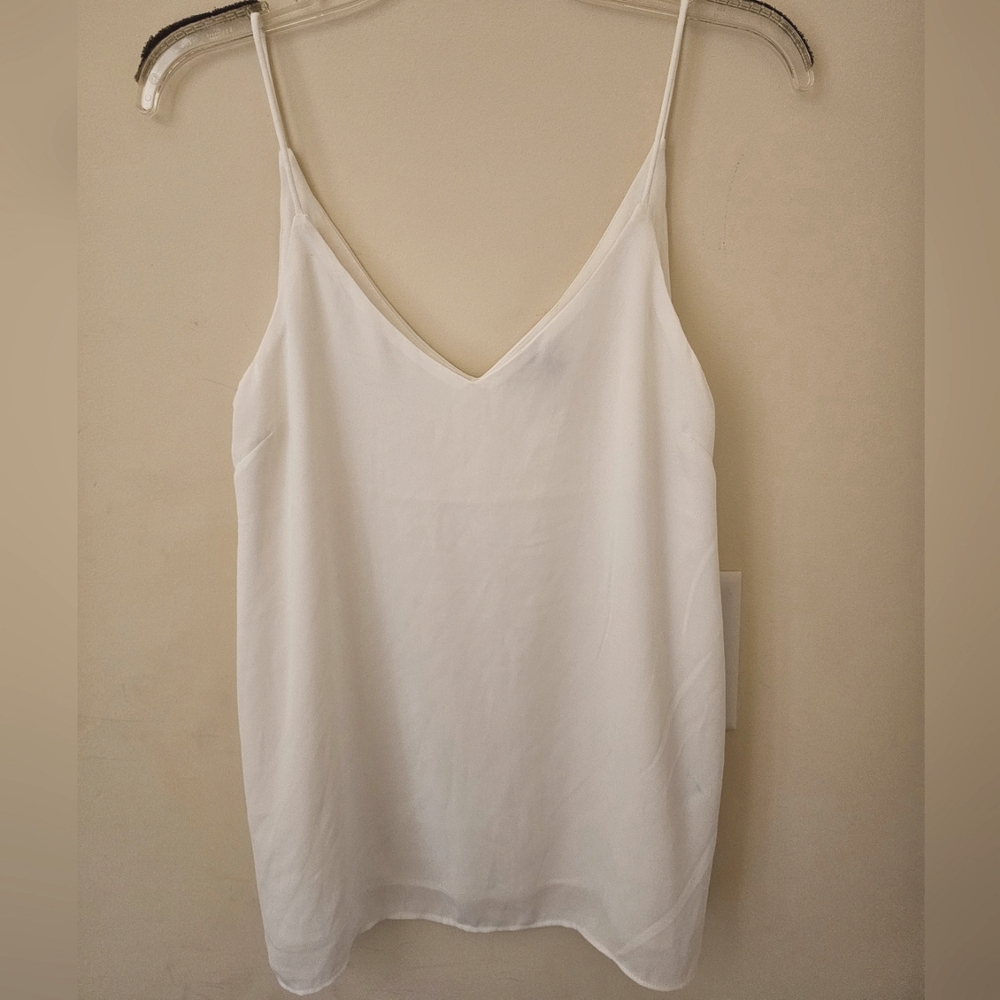 WHITE CAMISOLE w/LINER - Picture 1 of 2